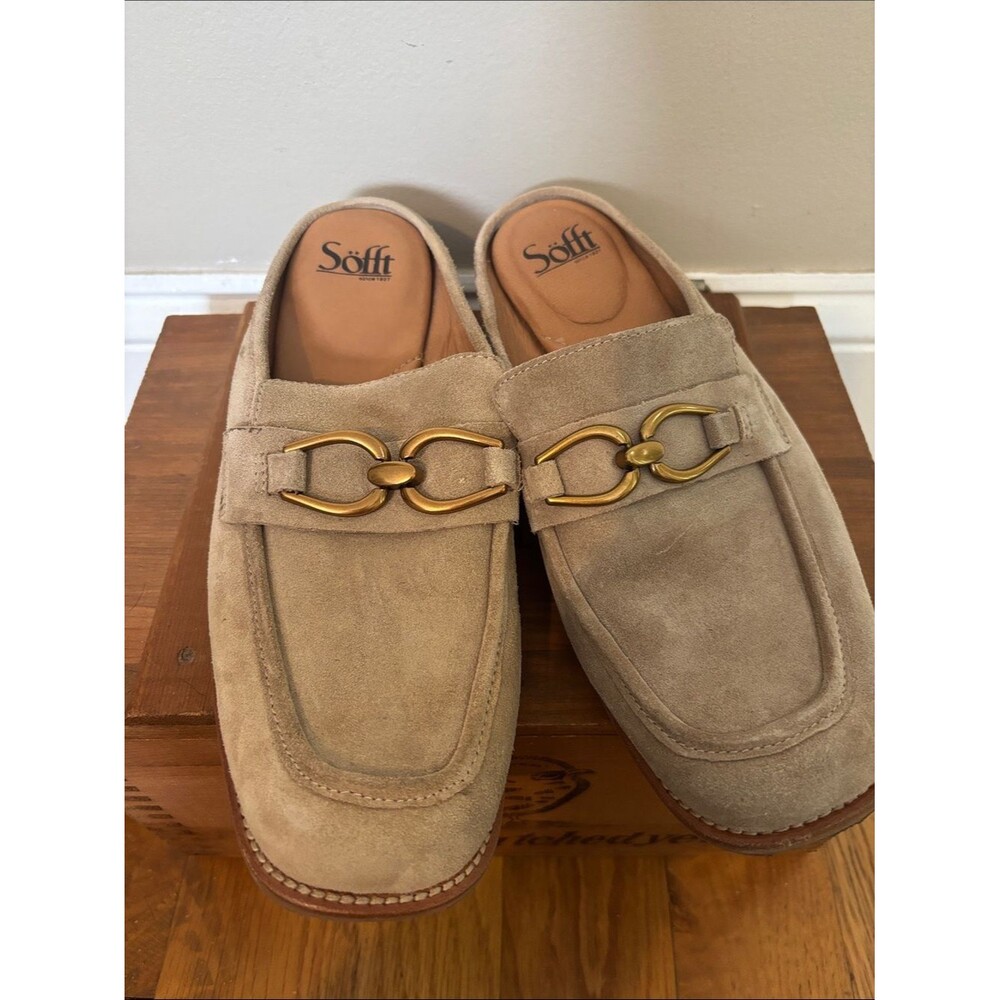 Sofft beige mules size 9.5